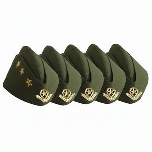 Gorras de Visera de Diseño Nuevo 2026 al por Mayor, Hechas a Mano, para Oficiales, de Lana y Poliéster, con Diseño y Logotipo Personalizados - Product Image 2