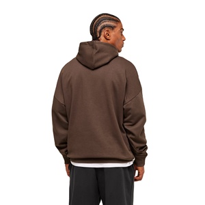 Sweats à capuche surdimensionnés Sweat à capuche vintage Impression personnalisée Logo Poids lourd Haute qualité Streetwear en coton Sweats à capuche à épaules tombantes pour hommes - Product Image 5