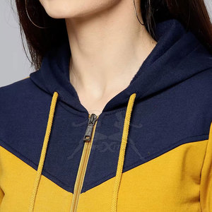 Diseña tu propia sudadera con capucha y cremallera para mujer, nueva en stock, MOQ bajo, de alta calidad y ligera. - Product Image 6