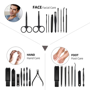 Professional OEM Leather Manicure Set Pedicure Care Tools New Rainbow <b>Nail</b> File Clippers Beauty Grooming <b>Kit</b> in Box Packaging - Product Image 2