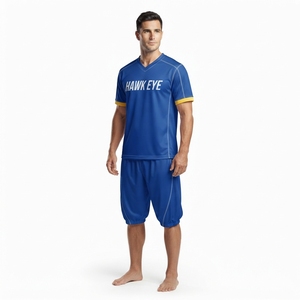 Maillot de football pour adultes en gros, maillot de foot en polyester, uniforme d'équipe, vêtements de sport professionnels - Product Image 6
