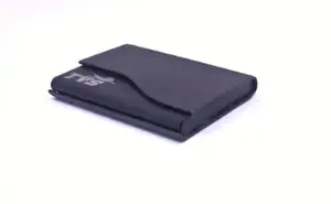 Estuche de Tarjetas de Visita Premium con Marco Metálico para Regalo Corporativo, Porta Tarjetas de Visita Negro a Cuadros - Product Image 3