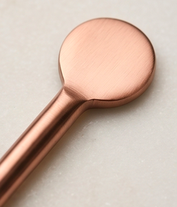 Ensemble de cuillères à thé en cuivre mat, finition PVD cuivre mat en acier inoxydable, design minimaliste, passe au lave-vaisselle, pour restaurant - Product Image 2