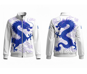 Chaqueta Deportiva con Cierre de Poliéster Sublimado Completo OEM, Ropa para Correr y Hacer Ejercicio, Cálida, Transpirable y de Secado Rápido |   Tallas Hombre Mujer Juvenil - Product Image 5