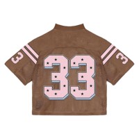 Individuell Bedrucktes Streetwear Trendiges Fußballtrikot mit Stickerei-Design Mesh Crop Nationalmannschaft Fans Fußballtrikot