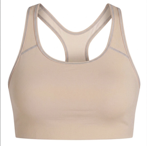 เสื้อชั้นในกีฬาผู้หญิงดีไซน์ใหม่สำหรับฤดูร้อน พร้อมแผ่นรองถอดได้ คอรูปตัวยู ออกแบบเองได้ เสื้อผ้าออกกำลังกายสำหรับฟิตเนส เสื้อโยคะสำหรับผู้หญิง - Product Image 6