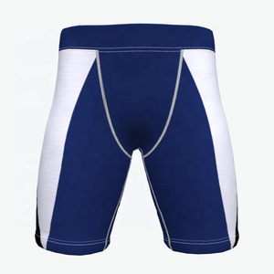 Men's Color Blocked Compression Shorts <b>Mid</b> Waist Quick Dry Spandex Polyester Sporty Geometric Panelled Design - Product Image 1