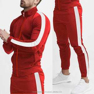 ชุดวอร์มมีฮู้ดสำหรับผู้ชายชุด2ชิ้นเสื้อกางเกงไซส์พิเศษชุดออกกำลังกายวิ่งลำลองมีซิปเสื้อคาร์ดิแกนแบบประกบ - Product Image 1