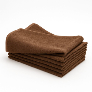 Juego de Toallas de Baño Premium Marrones de Pelo Cortado, Suaves y Absorbentes, Rectangulares, para Hotel, Salón y Spa - Product Image 2