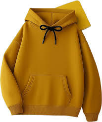 Sweat-shirt à capuche vierge de haute qualité pour impression personnalisée, modèle homme oversize vert moutarde - Product Image 3