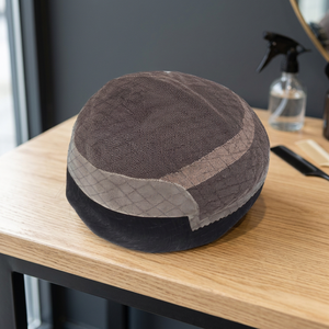 ทูเป้แบบตรงสำหรับผู้ชาย ฐานลูกไม้และ PU  ฐานโมโน  ความหนา 8 มม. - Product Image 3