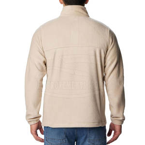 Veste polaire pullover grande taille pour hommes, tenue décontractée avec col montant fabriquée en usine pour l'hiver - Product Image 3