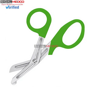 Tijeras de Trauma para Enfermeras, Primeros Auxilios, 5.5 Pulgadas, Verde Claro, Acero Inoxidable Alemán, Tijeras Médicas para Vendajes, Emergencias, EMT - Product Image 4