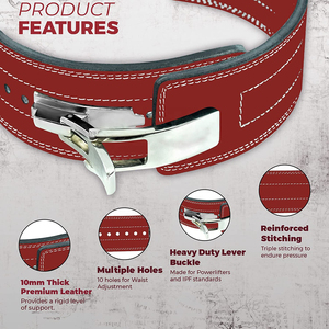 Ceinture à dégagement rapide professionnelle pour la musculation, le powerlifting, la bodybuilding et l'entraînement de performance - Product Image 5