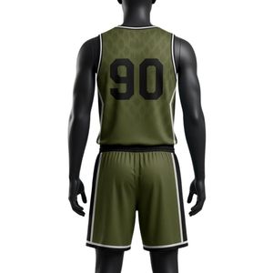 Conjunto de Uniforme de Lacrosse Sublimado Verde Oliva y Negro para Hombre, Uniforme Deportivo de Poliéster, Ropa Ligera para Entrenamiento y Partidos - Product Image 2