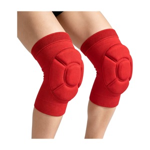 Genouillères épaisses rouges personnalisées en éponge, élastiques, anti-collision, pour le soutien des genoux, volleyball, basketball, danse, protection au travail. - Product Image 5