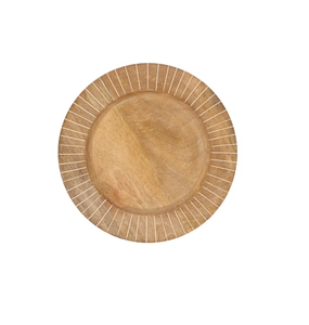 Assiettes de présentation rondes en bois pour mariages, lot de 3, au prix le plus bas - Product Image 2