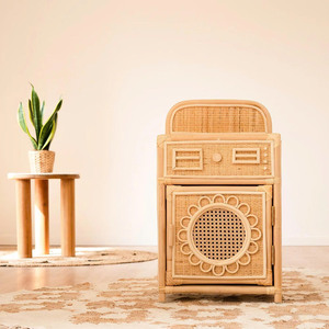Juguete de Lavadora de Mimbre Natural, Sostenible y Hecho a Mano, Juego de Imitación de Lavandería, Muebles de Juguete Montessori para Niños - Product Image 1