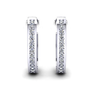 ต่างหูห่วงวงรีทองคำ 10K ดีไซน์หนา โดดเด่น เหมาะสำหรับคนรักมินิมอล ต่างหูห่วงทรงคลาสสิกเหนือกาลเวลา - Product Image 2