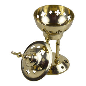 Brûleur d'encens en laiton, meilleur décor de maison, vaisselle, brûleur d'encens en laiton, conception de parfum naturel, support d'encens à bobine, prix bas - Product Image 5