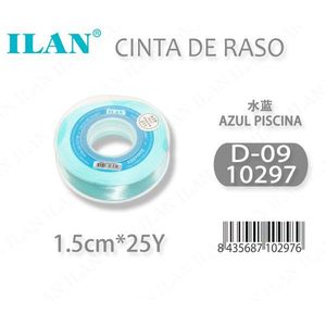 Nastro in Raso Ilan 1.5cm 25Y Blu Piscina D09 - Product Image 3