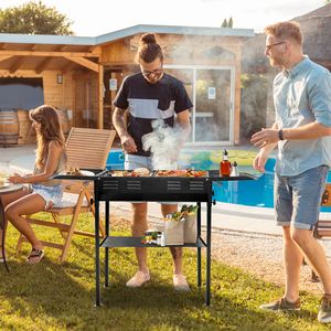 Griglia a Carbone Portatile Pieghevole per Barbecue all'Aperto, Cucina in Giardino, Campeggio, Griglia Hibachi, Piastra per Spiedini di Agnello e Kabob - Product Image 6
