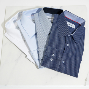 Camisa Formal de Manga Larga para Hombre, 100% Algodón, de Alta Calidad, Corte Slim, Informal, para Trabajo, Tela de Seda, Tallas hasta 5XL, Camisas para Hombre al por Mayor - Product Image 1