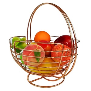 Lightweight Rose Gold <b>Fruit</b> Basket Decorative Table For Home Decor Wedding Decoration Accessories - Product Image 1