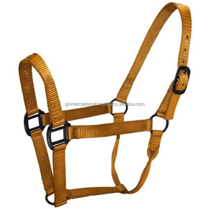 Vente en gros de licou pour cheval en nylon imperméable Western équestre en cuir durable type de rêne équipement de cheval licou de course - Product Image 4