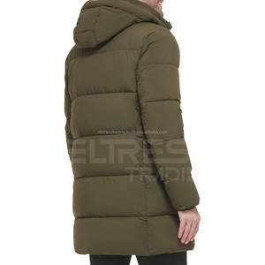 Chaqueta acolchada de invierno para hombre de alta calidad, larga, resistente al agua, de lana, diseño sencillo, cálido, aislado, la mejor venta al por mayor - Product Image 6