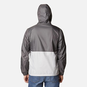 <b>Men</b> and Women's Waterproof <b>Letter</b> Pattern Sporty Windbreaker <b>Jacket</b> for Hiking Outdoor Gear - Product Image 3