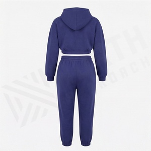 HighWaist V Neck Crop Top Long Sleeve <b>Jacket</b> Jogger Pants Womens <b>Yoga</b> Set Gym Fitness Activewear Sports Apparel Gear - Product Image 2