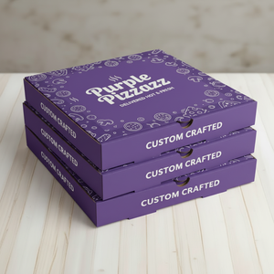 กล่องพิซซ่าพิมพ์ลายตามสั่ง บรรจุภัณฑ์ส่วนตัวสำหรับส่งพิซซ่า กล่องลูกฟูกสำหรับบรรจุอาหาร - Product Image 4