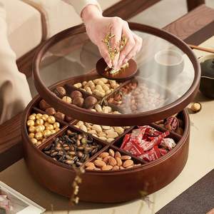 Plateau de service portable de luxe moderne en bois écologique pour fêtes – Vente chaude en gros - Product Image 4