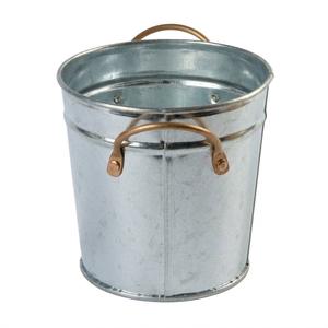 Juego de 6 Cubos Pequeños Ovalados de Metal Galvanizado con Asas, Recipientes Multiusos para Plantas, Recuerdos de Fiesta y Decoración del Hogar en Oferta - Product Image 3