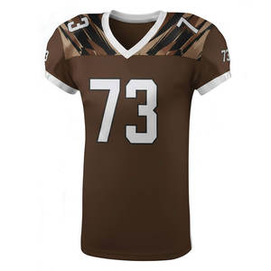 Uniforme de football américain en polyester, matière douce au toucher, respirante, couleur personnalisée, qualité durable pour les matchs en plein air - Product Image 3