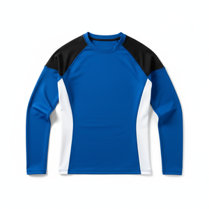 Factory Direct Sell Men's <b>Compression</b> Rash Guard BJJ <b>Shirt</b> Long Sleeve Breathable Eco-Friendly Custom Logo Digital Print UPF50+ - Product Image 5
