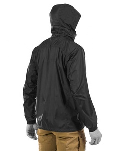 Chaqueta Cortavientos Impermeable Color Negro, Estilo Informal y Formal, de Secado Rápido, Transpirable y Repelente al Agua - Product Image 2