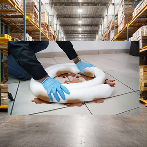 Bâche de récupération de déversements marins robuste, grande taille, 1500 GSM, absorbant uniquement l'huile - Product Image 4