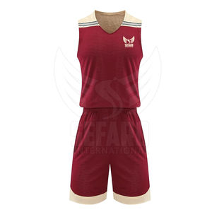 Uniforme de Baloncesto Reversible de Talla Grande, Ligero, Precio Razonable, Más Vendido, Bajo MOQ - Product Image 2