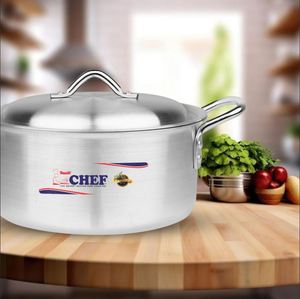 Juego de Ollas de Cocina de Aluminio de 7 Piezas, Calidad Premium, Ecológico, Aleación 3003, Clásico, 18 cm, 30 cm, con Tapas, para Cocina de Gas - Product Image 4