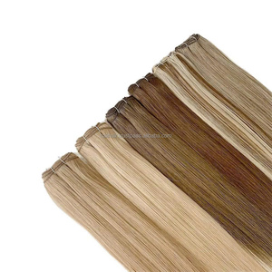 Extensión de cabello humano virgen indio Remy con cutícula alineada, extensión de cabello europeo recto sedoso, 100g de peso, extremos superdoblemente dibujados - Product Image 5