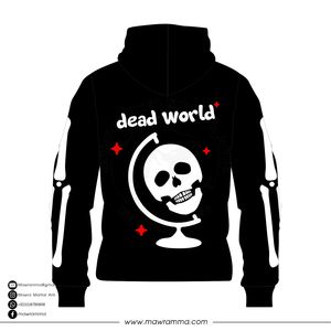 Sweat à capuche streetwear personnalisé Mawra, unisexe, noir, en coton, imprimé crâne, streetwear, sweat à capuche chaud pour l'hiver, mode unisexe - Product Image 6