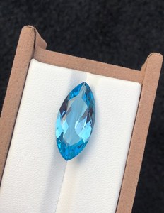 Piedra Preciosa de Topacio Azul Natural de 10.85 Quilates, Piedra Suelta Azul Cielo Genuina de Alta Calidad para Joyería, Venta al Por Mayor - Product Image 3