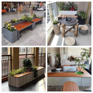 Macetas Altas de Metal para Plantas de Interior, Macetas Grandes para Jardín, Macetas Modernas para el Hogar, Macetas para Plantas de Exterior - Product Image 4