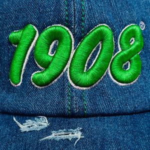 AKA 1908 Denim Hat Blue Embroidered Letter Baseball <b>Cap</b> Adjustable Washed Denim Headwear Casual Fashion <b>Vintage</b> Style <b>Cap</b> for - Product Image 6