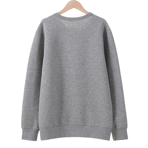 Sudadera de Alta Calidad, Sólida, Bordada, con Cuello Redondo, Corte Holgado, de Poliéster/Algodón, Peso Medio, Transpirable, Jersey Digital - Product Image 6