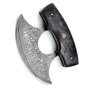 Couteau à découper en acier Damas, manche en bois, forgé à la main, ambidextre, lame de 4-5,9 pouces, style artisanal écologique, finition mate - Product Image 1