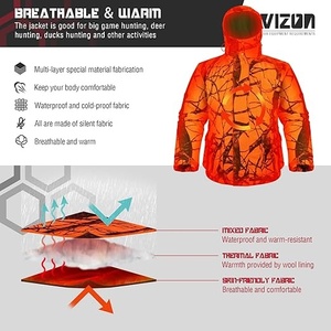 Chaqueta de caza de invierno duradera y aislada para condiciones climáticas extremas de frío. - Product Image 5