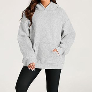 Sudadera con Capucha para Mujer, Color Marrón, Estilo Casual, Manga Larga, Ropa Urbana, Personalizable OEM - Product Image 3